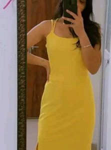 Yellow Bodycon Dress