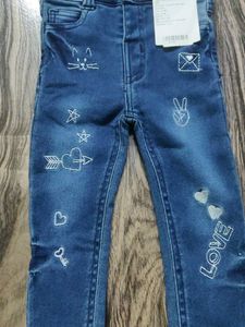 Girls&#39; Graphic Embroidered Jeans
