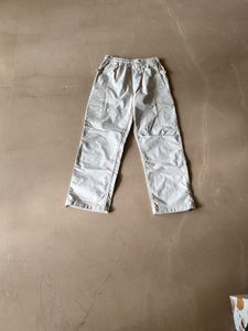 Comfy Beige Utility Cargo Pants - Drawstring Waist