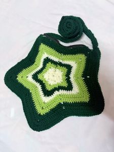 Crochet Star Sling Pouch small
