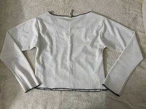 White Black-Upstich Top