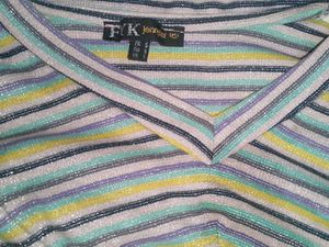 Striped Tee &amp; Lavender Joggers Set