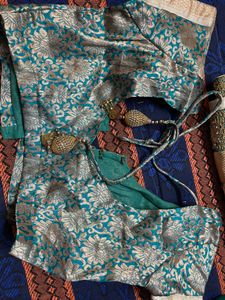 Green Banarasi Lehenga