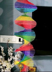 Set 2 Flower &amp; pot &amp; 🌈 Bamboo Hanging Wind Gard
