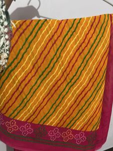 Vintage Striped Sari