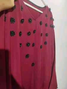 Elegant Maroon Top