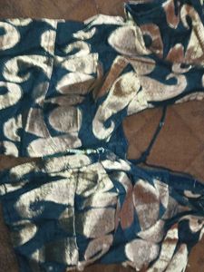 Black &amp; Gold Blouse Piece