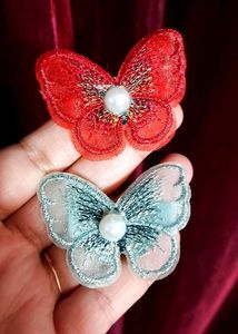 Butterfly Hair Clips - Set of 2