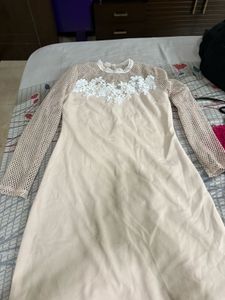 Elegant Beige Dress
