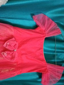 Girls' Party Dress with Bow Detail