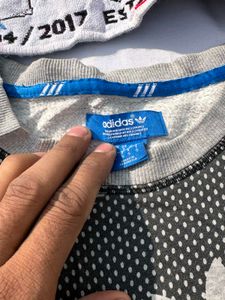 Adidas Trefoil Patterned Sweatshirt