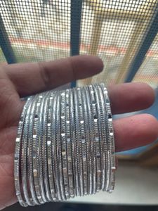 Silver Bangles 24pcs