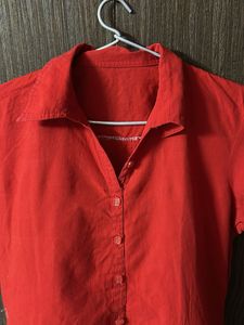 Red Button-Down Dress