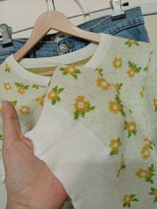 Floral Knit Top