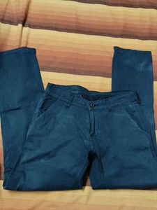 Men&#39;s Regular Fit Cotton Mix Black Trouser