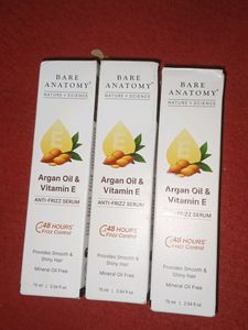 Pack Of 3 Bare Anatomy Anti Frizz Serum