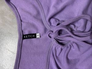 Stylish Crop Top Purple