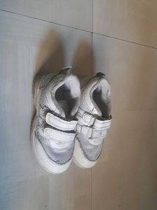 Kids White Sneakers, size 9