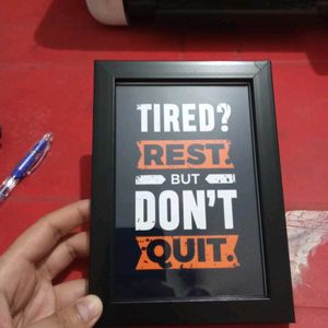 Motivational &#39;Don&#39;t Quit&#39; Framed Print