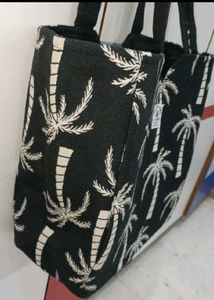 Palm Print Tote Bag