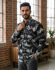 Cool Tie-Dye Print Shirt