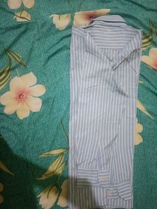Strip Blue And White Shirt For Men