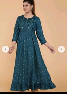Elegant Embroidered Long Drees ✨️