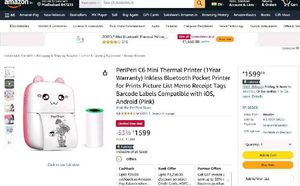 BAWALY Bluetooth Pocket Printer for Prints