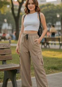 Tan Unisexual Cargo Pant♉