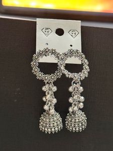 Combo of Oxidised &amp; Jhumka Earrings