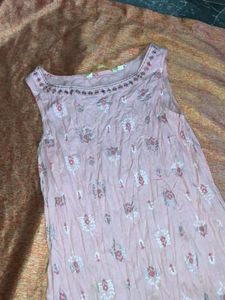 Vintage Pink Sleeveless Dress