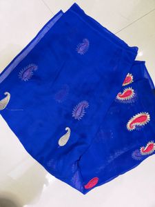 Royal Blue Beautiful Saree