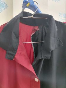 New Unused  Two-Tone Midi Shirt top