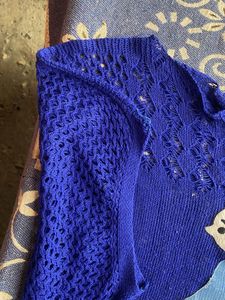 Blue Knit Cardigan
