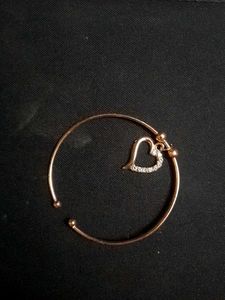 Heart Charm Bangle Bracelet