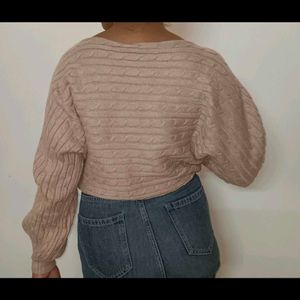 Blush Cable Knit Sweater