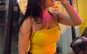 Bold Buckle Strap Cami Top in Sunshine Yellow
