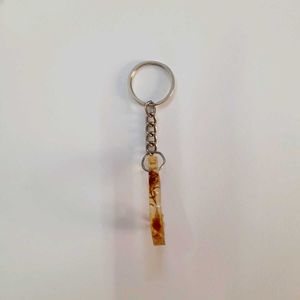 J Initial Keychain