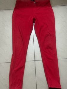 Red Casual Pants
