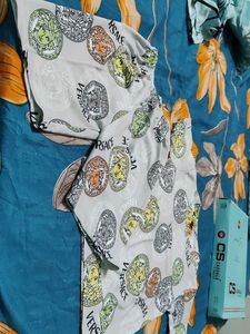 Chotey Saab Fancy Cord Set Print Border Ponchi