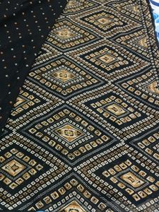 Black Bandhani Saree