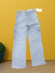 M@75 Size-28 Light Blue Wide Leg Jeans