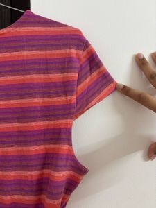 Striped Wrap Dress