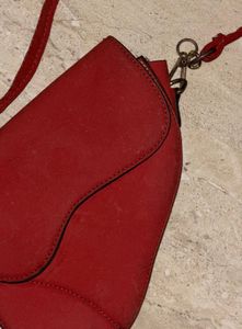 Cherry Red Dior Saddle Bag (Dupe)