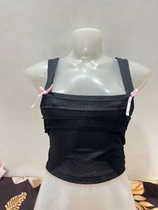 Shein Back Tie Up Bow Top ❤️