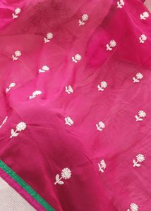 🩷🤍 Party Wear Saree In Pure Chiffon