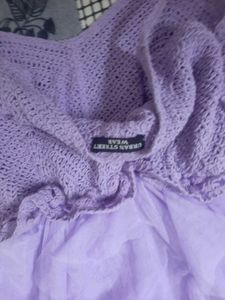 Crochet Mesh Partywear Dress
