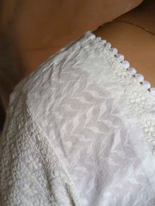 White Embroidered Kurti