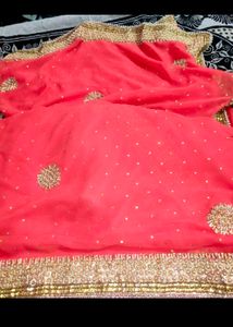 Embroidered Saree