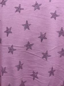 Shimmer Star Mauve Pink Hoodie Top